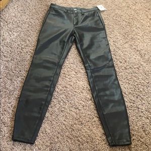 Free people skinny pleather pants
